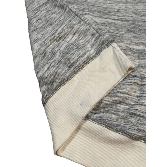 Z By Zella Sweatshirt Women's Size M Gray/White Cotton Long Sleeve Round Neck - Picture 7 of 10